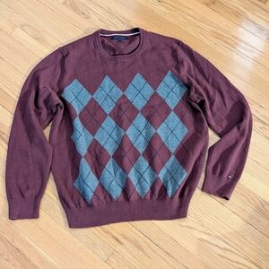 Tommy Hilfiger Crewneck Sweater in Brown and Gray